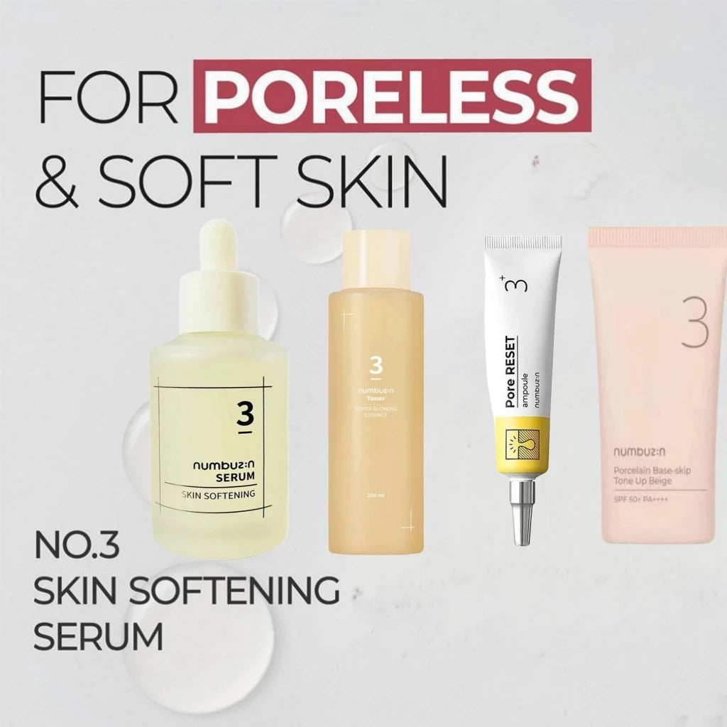 Numbuzin Number 3 Moisturizing Set - Tone-up Cream, Super Glowing