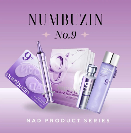 Numbuzin No.9+ Time-Reversing Skincare Set Lifting Essence Retinol Eye